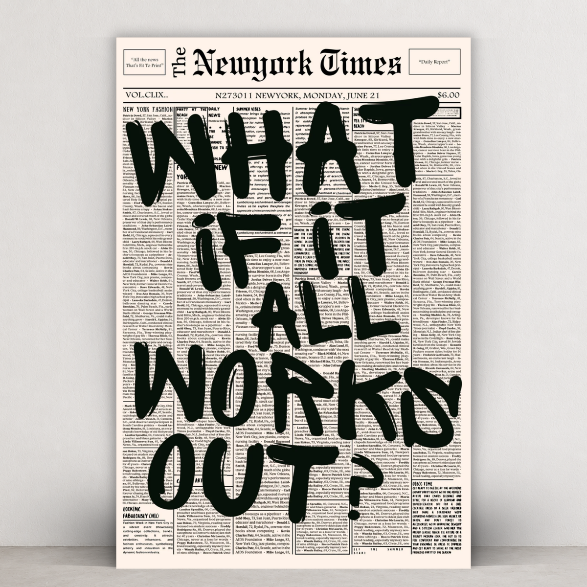 WHAT IF IT ALL WORKS OUT?
