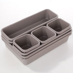 8pcs/set Adjustable Drawer Organizer Box Trays Make Up Cosmetics Sundries Divider Holder Kitchen Bathroom Closet Jewellery Box