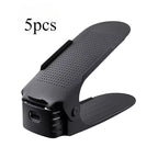 5/10Pcs Adjustable Shoe Stacker Shoe Slots Organizer Shoe Slots Space Saver Double Deck Shoe Rack Holder For Closet Organization