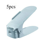 5/10Pcs Adjustable Shoe Stacker Shoe Slots Organizer Shoe Slots Space Saver Double Deck Shoe Rack Holder For Closet Organization