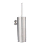 Bathroom Toilet Brush Holder Matt Black  Stainless Steel Toilet Brush Wall Mounted For Bathroom Storage And Organization Toilet Bowl Brush with Stainless Steel Handle Durable Bristles Deep Cleaning Compact Bathroom Brush Save Space Good Grip